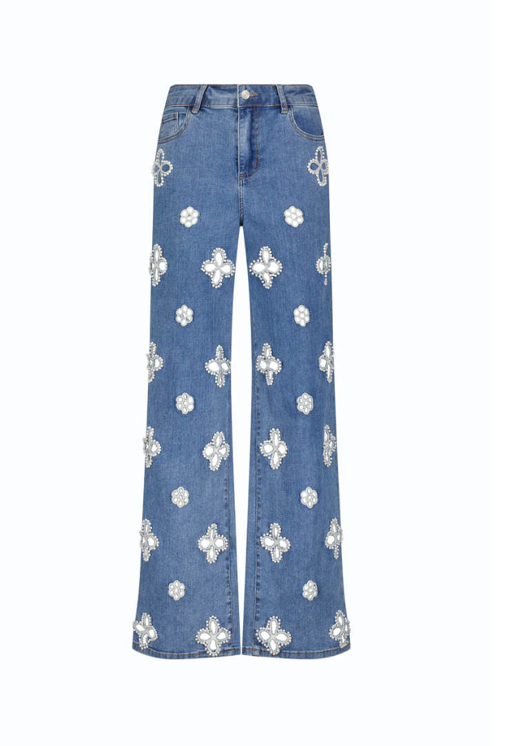 Floral Pearl Jeans