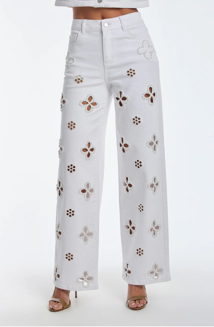 Floral Pearl Jeans